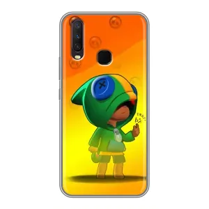 Чехол Бравл Старс для ViVO Y17 (LEON в кофте)