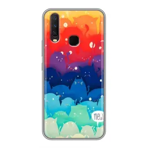 Силіконовий чохол з котиком для ViVO Y17 (Mew)