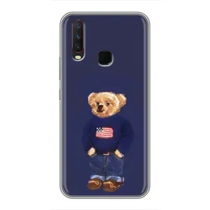Чехлы Мишка Тедди для Виво У17 (Мишка USA)
