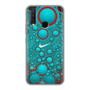 Силиконовый Чехол на ViVO Y17 с картинкой Nike (Найк зеленый)