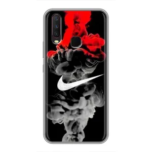 Силиконовый Чехол на ViVO Y17 с картинкой Nike (Nike дым)