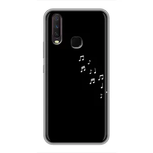 Чохол з картинками на чорному фоні для ViVO Y17 (Ноти)