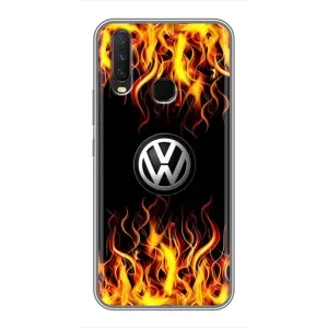 Чехол "Фольксваген" для ViVO Y17 (Огненный Лого)