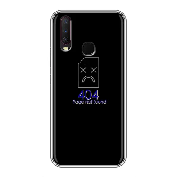 Чехол с рисунком «Ошибка 404» для Vivo Y17 Чехол с рисунком «Ошибка 404» для Vivo Y17