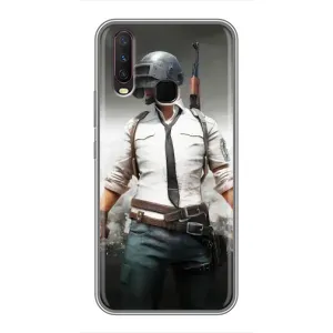 Чохол з картинкою "Герой Pubg" на ViVO Y17 (Пабг)