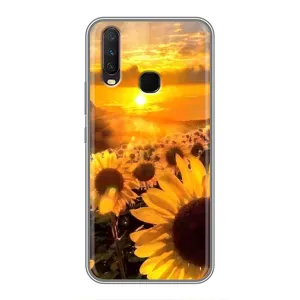 Чохол з Квітами для ViVO Y17 (поле соняшників)