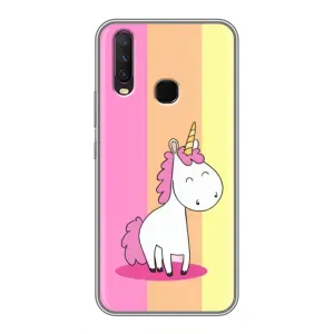 Чехол Unicorn на ViVO Y17 (Радужный Единорог)