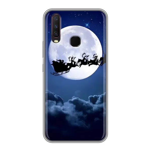Чехол с рисунком «Санта - луна» для Vivo Y17