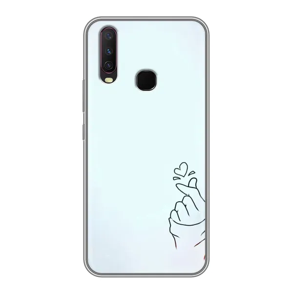 Чехол с рисунком «Сердце на голубом» для Vivo Y17 Чехол с рисунком «Сердце на голубом» для Vivo Y17