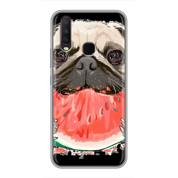 Чехол с рисунком «Смешной Мопс» для Vivo Y17 Чехол с рисунком «Смешной Мопс» для Vivo Y17