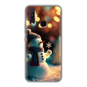 Чехлы на Новый Год ViVO Y17 (Снеговик праздничный)