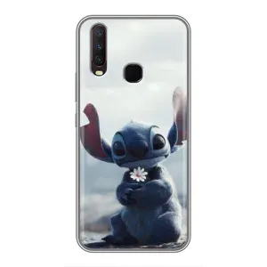 Чохол з малюнком Стіч для Vivo Y17 (Стіч з квіткою)