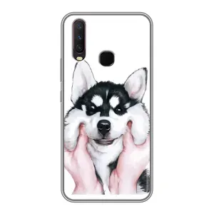 Бампер для ViVO Y17 з картинкою "Песики" (Собака Хаскі)