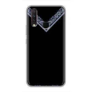 Силиконовый Чехол на ViVO Y17 (Воротник вышиванки)