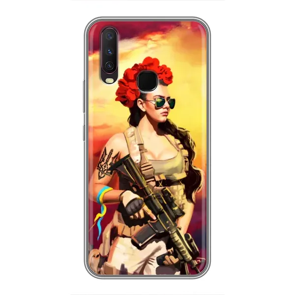 Чехол с рисунком «Женщина солдат» для Vivo Y17 Чехол с рисунком «Женщина солдат» для Vivo Y17