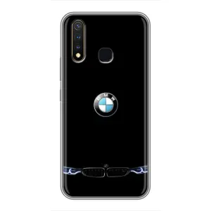 Силіконовий бампер з картинкою машини на Vivo Y19 (Чорний BMW)