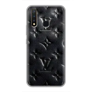 Текстурный Чехол Louis Vuitton для Виво У19 (Черный ЛВ)