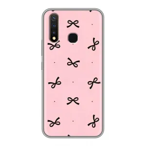 Чохол банти для Vivo Y19 (Чорні бантики)