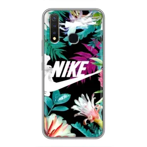 Силіконовый Чохол на Vivo Y19 з картинкою НАЙК (Квітковий Nike)