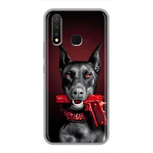 Чохол ДОБЕРМАН  для Vivo Y19 (Доберман злий)