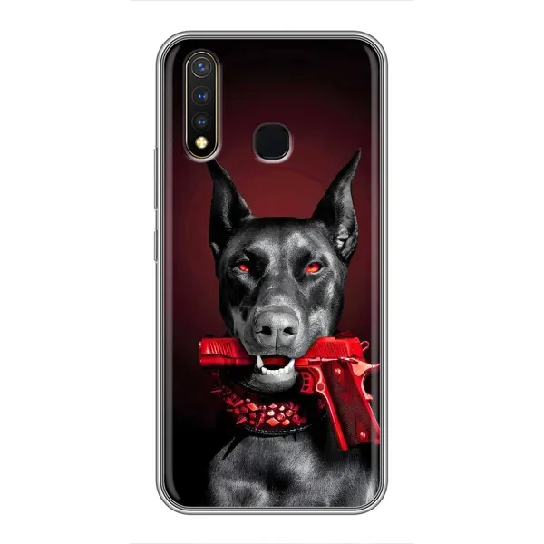 Чехол с рисунком «Доберман злой» для Vivo Y19 Чехол с рисунком «Доберман злой» для Vivo Y19