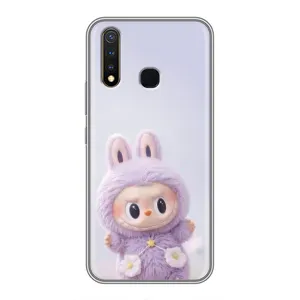 Чехол с принтом Лабубу для Vivo Y19 (Фиолетовый Лабубу)