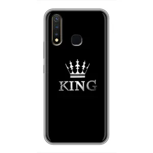 Чехол (Корона на чёрном фоне) для Виво У19 (KING)