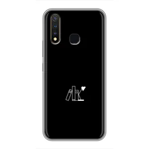 Чохол з картинками на чорному фоні для Vivo Y19 (Книжки)