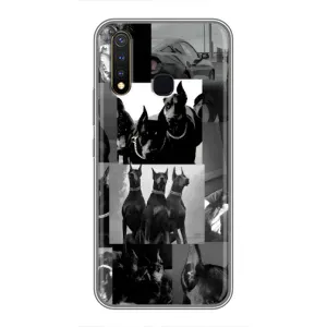 Чохол ДОБЕРМАН  для Vivo Y19 (Колаж Доберман)