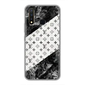 Чохол Стиль Louis Vuitton на Vivo Y19 (LV на білому)