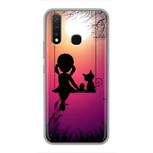Дівчачий Чохол для Vivo Y19 (На гойдалці)