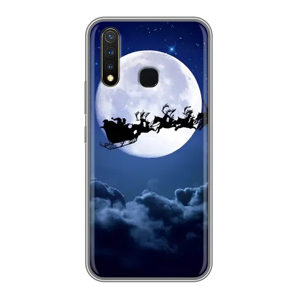 Чехол с рисунком «Санта - луна» для Vivo Y19 Чехол с рисунком «Санта - луна» для Vivo Y19