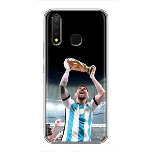 Чехлы Лео Месси Аргентина для Vivo Y19 (Счастливый Месси)