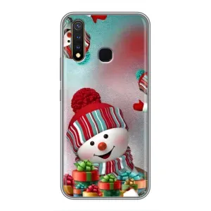 Чохли на Новий Рік Vivo Y19 (Сніговик в шапці)