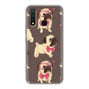 Чохол (ТПУ) Милі песики для Vivo Y19 (Песик Мопсікі)