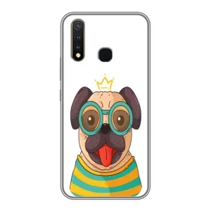 Бампер для Vivo Y19 з картинкою "Песики" (Собака Король)