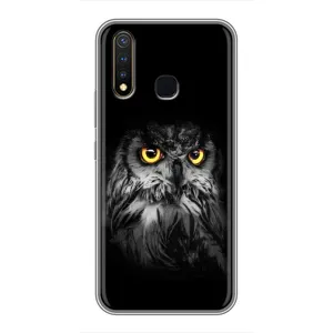 Чехлы с принтом СОВЫ для Vivo Y19 (Сова на чёрном)