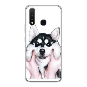 Бампер для Vivo Y19 з картинкою "Песики" (Собака Хаскі)
