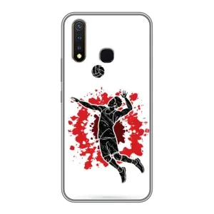 Чохли з прінтом Спортивна тематика для Vivo Y19 (Волейболіст)
