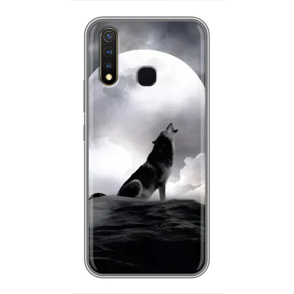 Чехол с рисунком «Волк и луна» для Vivo Y19 Чехол с рисунком «Волк и луна» для Vivo Y19