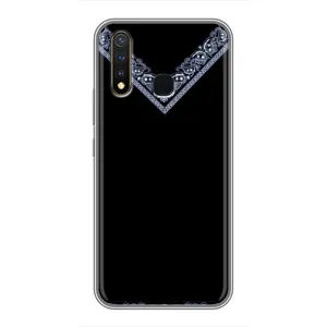 Силиконовый Чехол на Vivo Y19 (Воротник вышиванки)