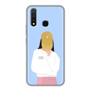 Силіконовый Чохол на Vivo Y19 з картинкой Модных девушек (Жовта кепка)