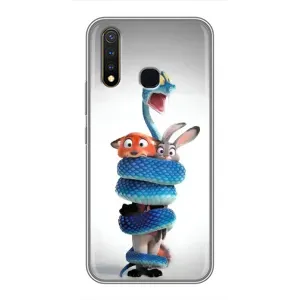 Силіконовий чохол з принтом Зоотрополіс для Vivo Y19 (Змія Зоо)
