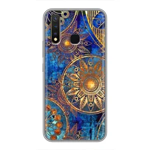 Чохли з сенсом на Vivo Y19 (Золоті узори)