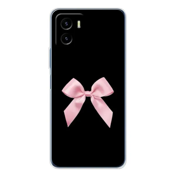 Чехол с рисунком «Бант на черном» для Vivo Y19s Pro