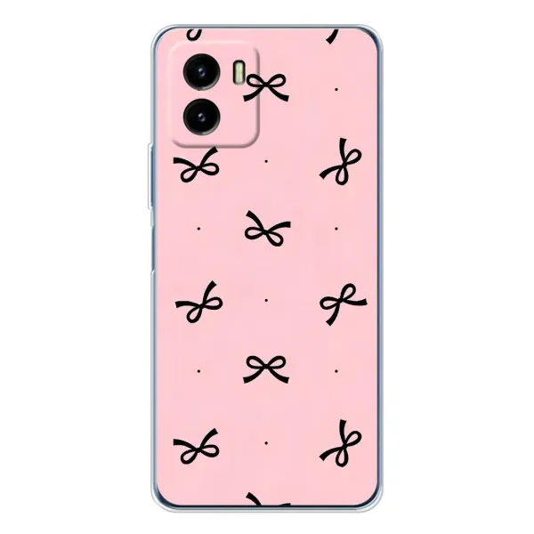 Чехол с рисунком «Черные бантики» для Vivo Y19s Pro
