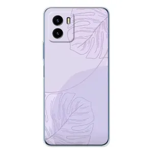 Чохол квітковий дизайн для Vivo Y19s Pro (Монстера фіолетова)