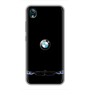 Силиконовый бампер с картинкой машины на ViVO Y1s (Черный BMW)