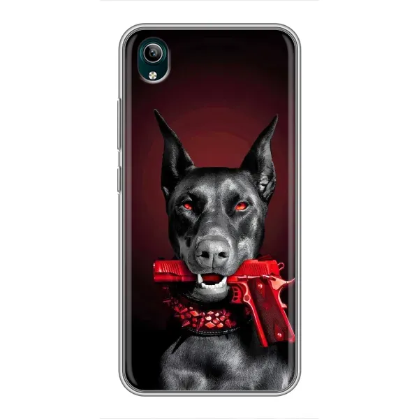 Чехол с рисунком «Доберман злой» для Vivo Y1s Чехол с рисунком «Доберман злой» для Vivo Y1s