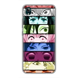 Силиконовые чехлы с глазами Anime для Виво Y1s (Глаза Хашира)